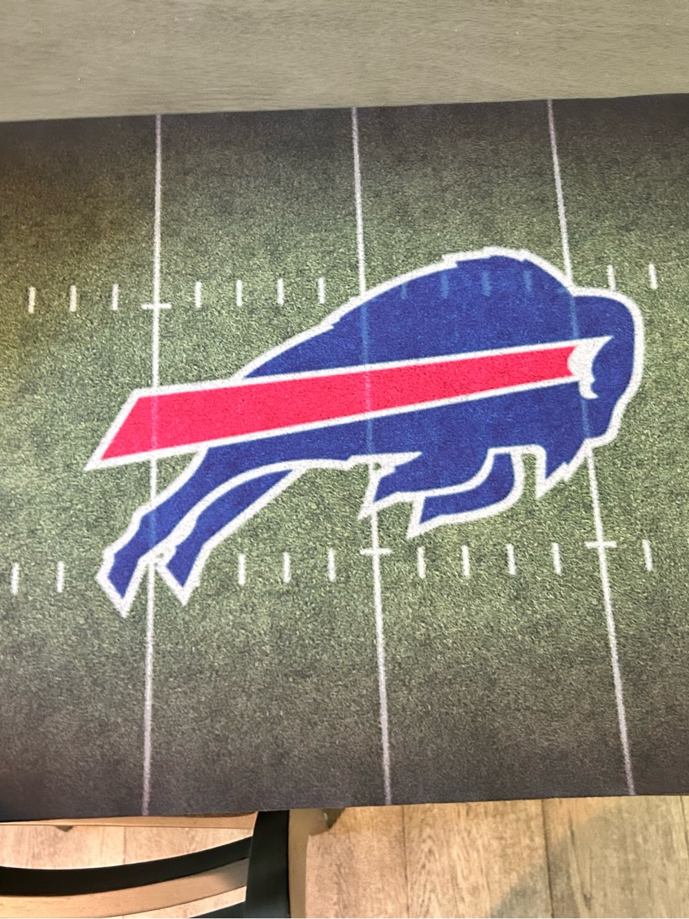 Buffalo Bills Blue and Red Team Logo entryway Rug